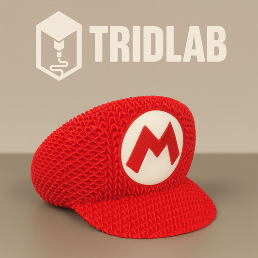 🧢 Chapéu do Mario – Efeito Tricô